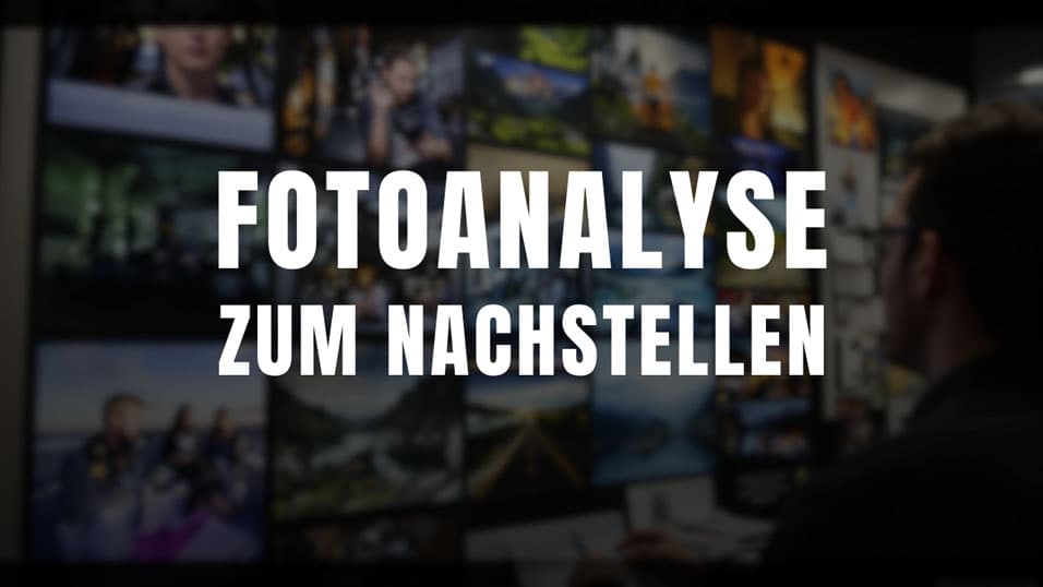 Fotografisch nachstellen - Eine Wand mit vielen verschiedenen Fotos